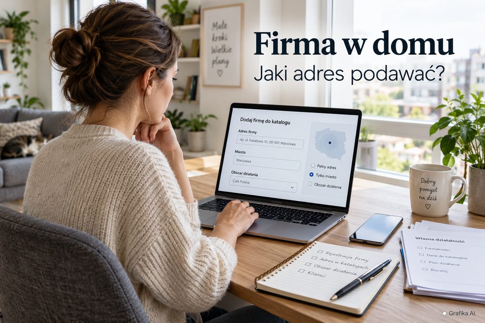 Firma prowadzona w domu wybiera adres widoczny w katalogach